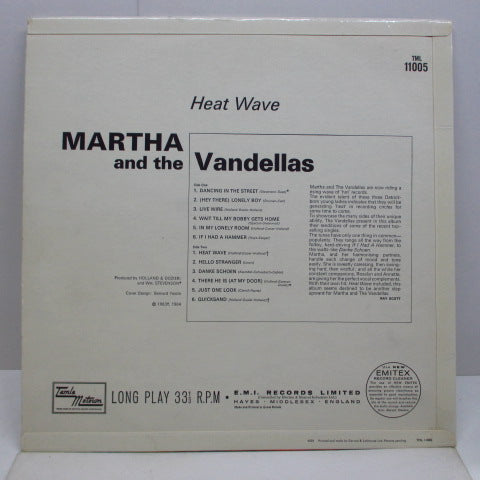 MARTHA & THE VANDELLAS (マーサ&ザ・ヴァンデラス) - Heat Wave (UK Orig.Mono LP/CFS)