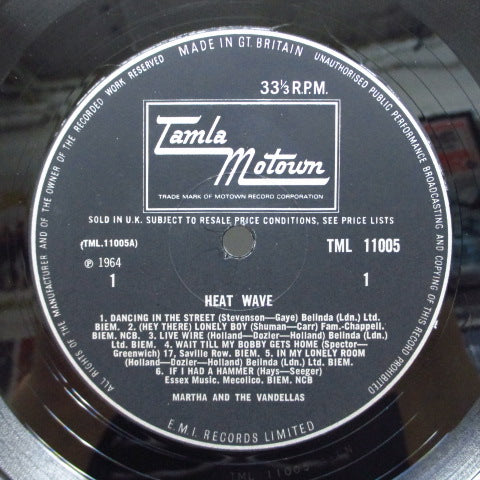 MARTHA & THE VANDELLAS (マーサ&ザ・ヴァンデラス) - Heat Wave (UK Orig.Mono LP/CFS)