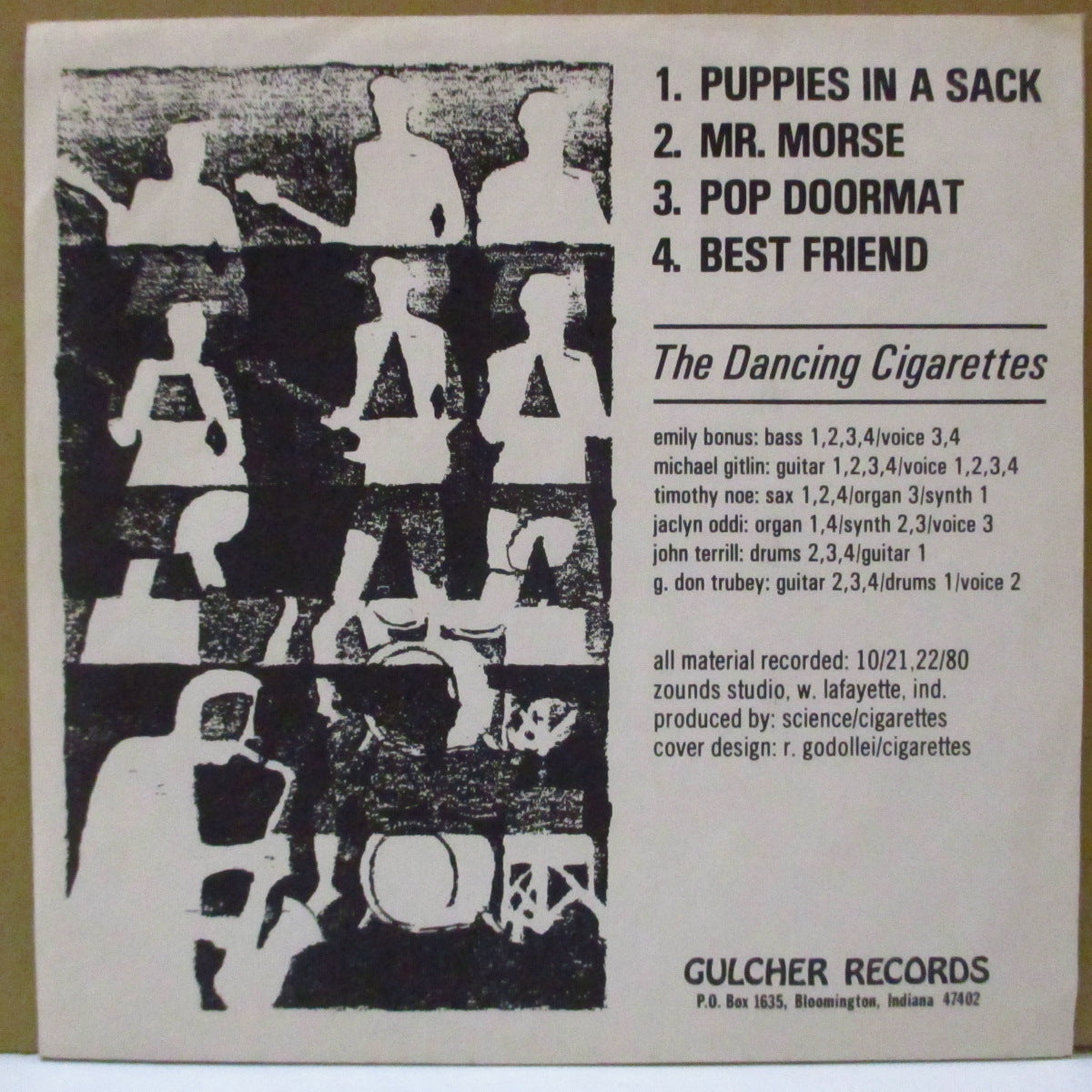 DANCING CIGARETTES, THE (ザ・ダンシング・シガレッツ) - The Dancing Cigarettes EP (US Orig.7"+Insert/Stickered PS)