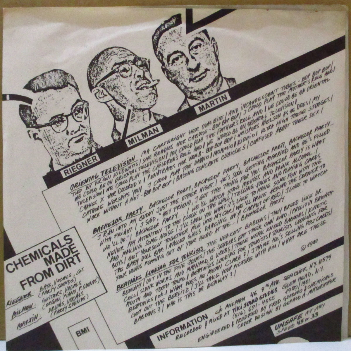 CHEMICALS MADE FROM DIRT (ケミカルズ・メイド・フロム・ダート) - S.T. (US Orig.7"/White PS)