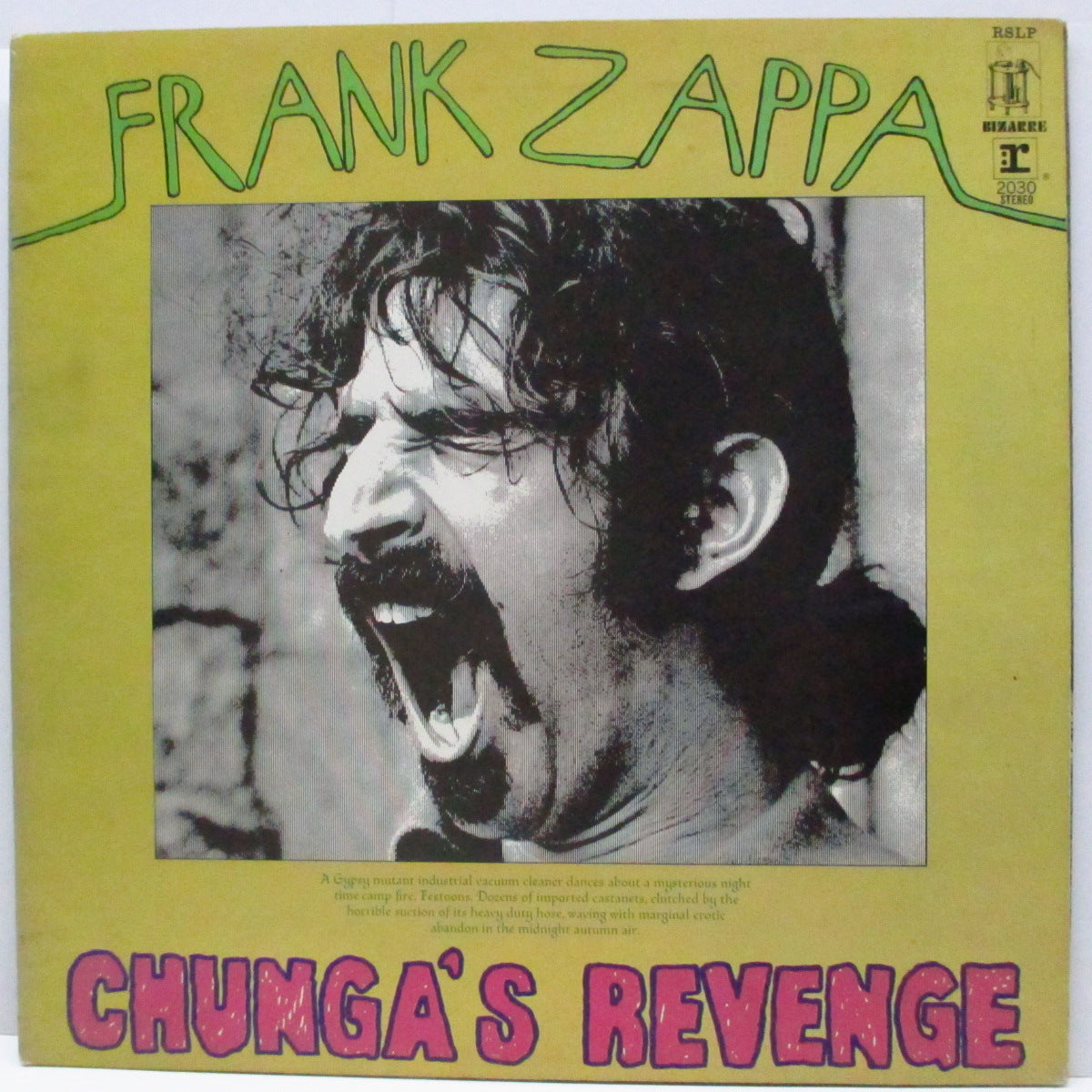 FRANK ZAPPA (フランク・ザッパ) - Chunga's Revenge (UK オリジナル LP/初回「緑色」見開ジャケ)