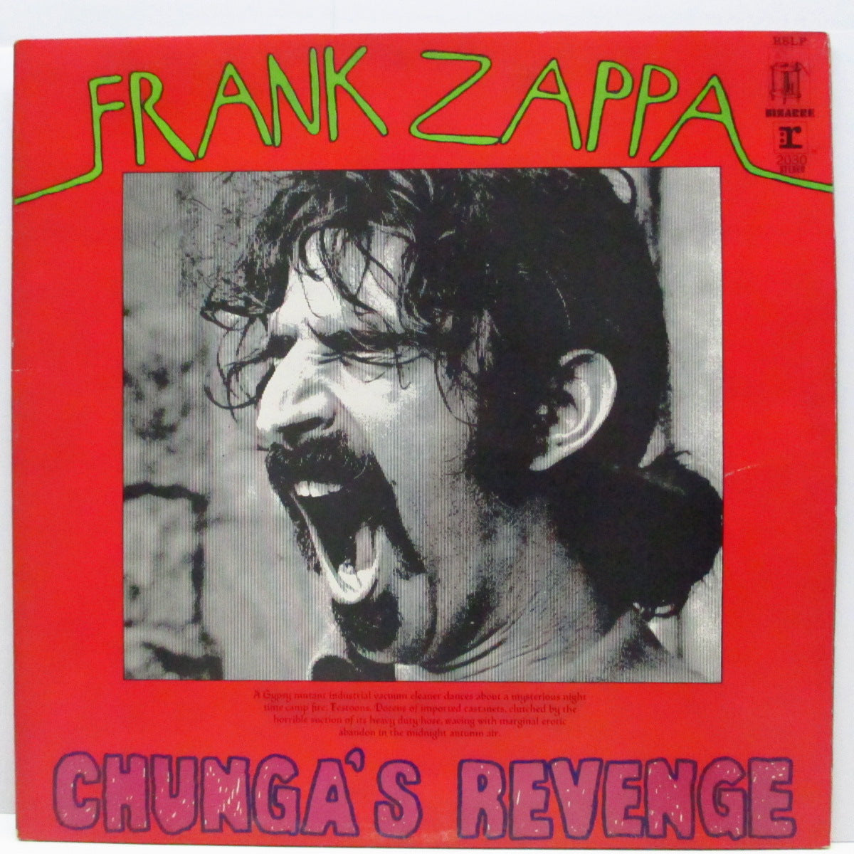 FRANK ZAPPA (フランク・ザッパ) - Chunga's Revenge (UK '71 オリジナル LP/再発「赤色」見開ジャケ)