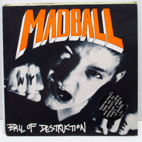 MADBALL - Ball Of Destruction (US オリジナル 7+Stickered PS)-