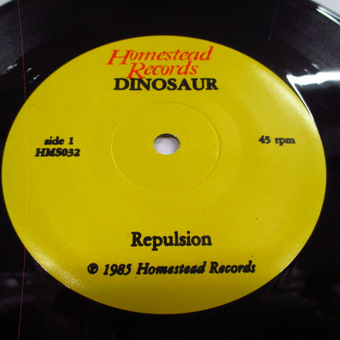 DINOSAUR (ダイナソーJr.) - Repulsion (US '88 再発レッドロゴ・イエローラベ 7")