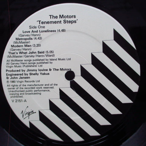 MOTORS, THE (モーターズ) - Tenement Steps (UK Orig.LP)