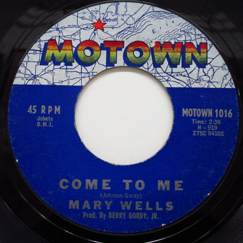 MARY WELLS - Come To Me / Strange Love (Orig)