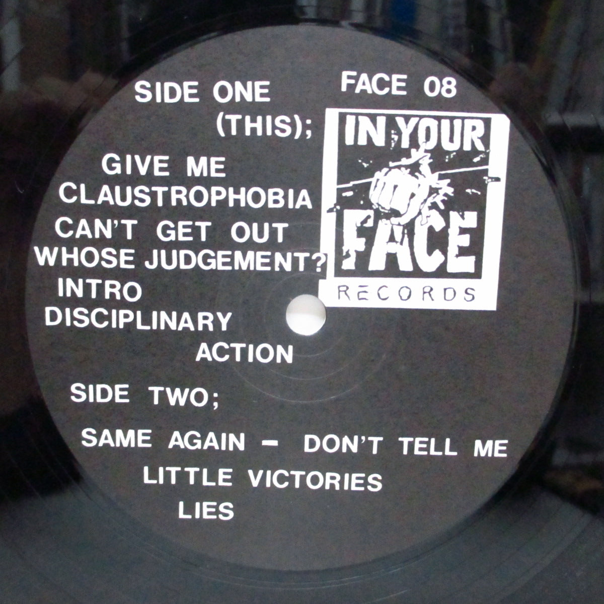 FORCE FED (フォース・フェッド) - Claustrophobia (UK Orig.LP+Insert)