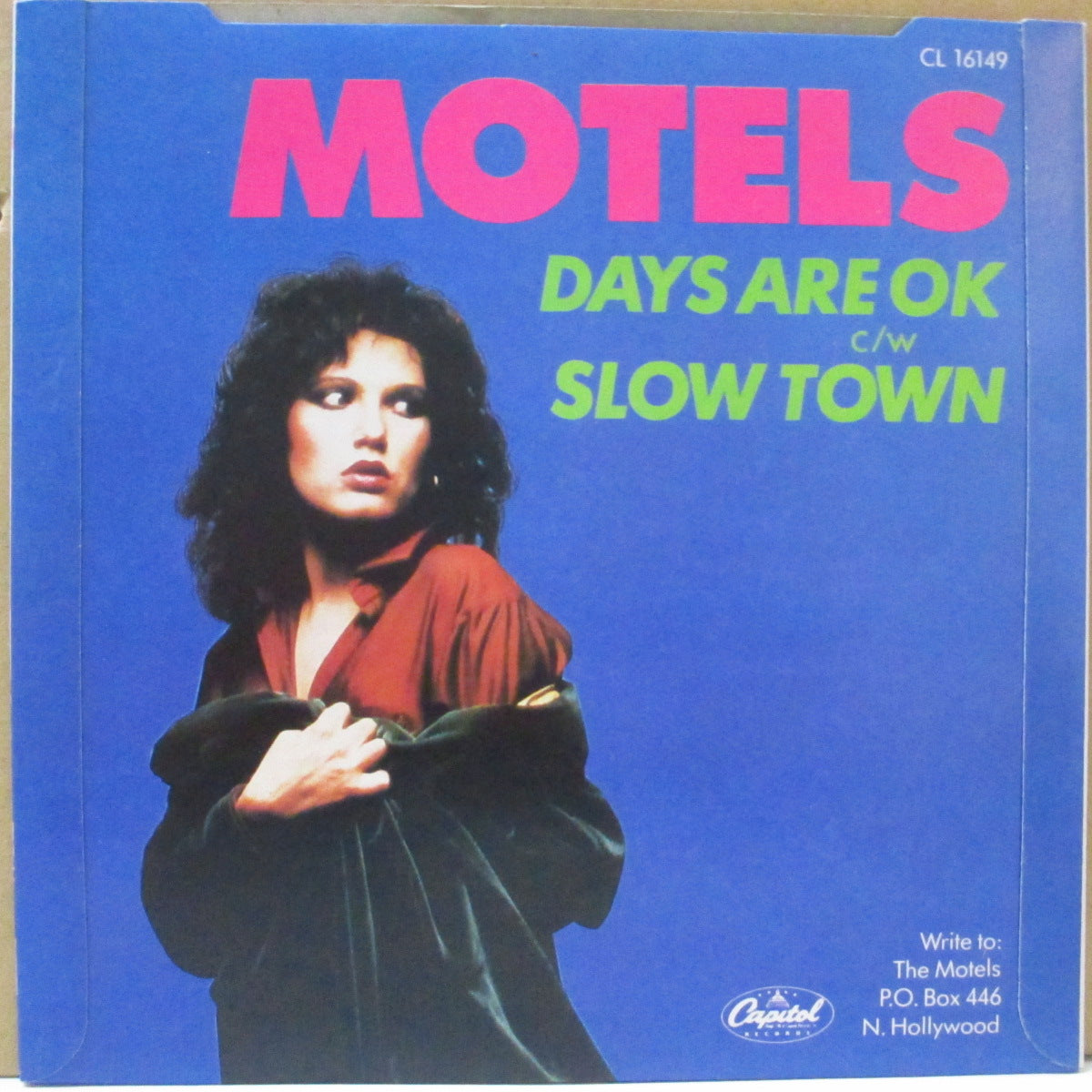 MOTELS, THE (ザ・モーテルズ) - Days Are O.K. (UK オリジナル「緑ラベ・フラットセンター」 7インチ+グループ写真ジャケ)