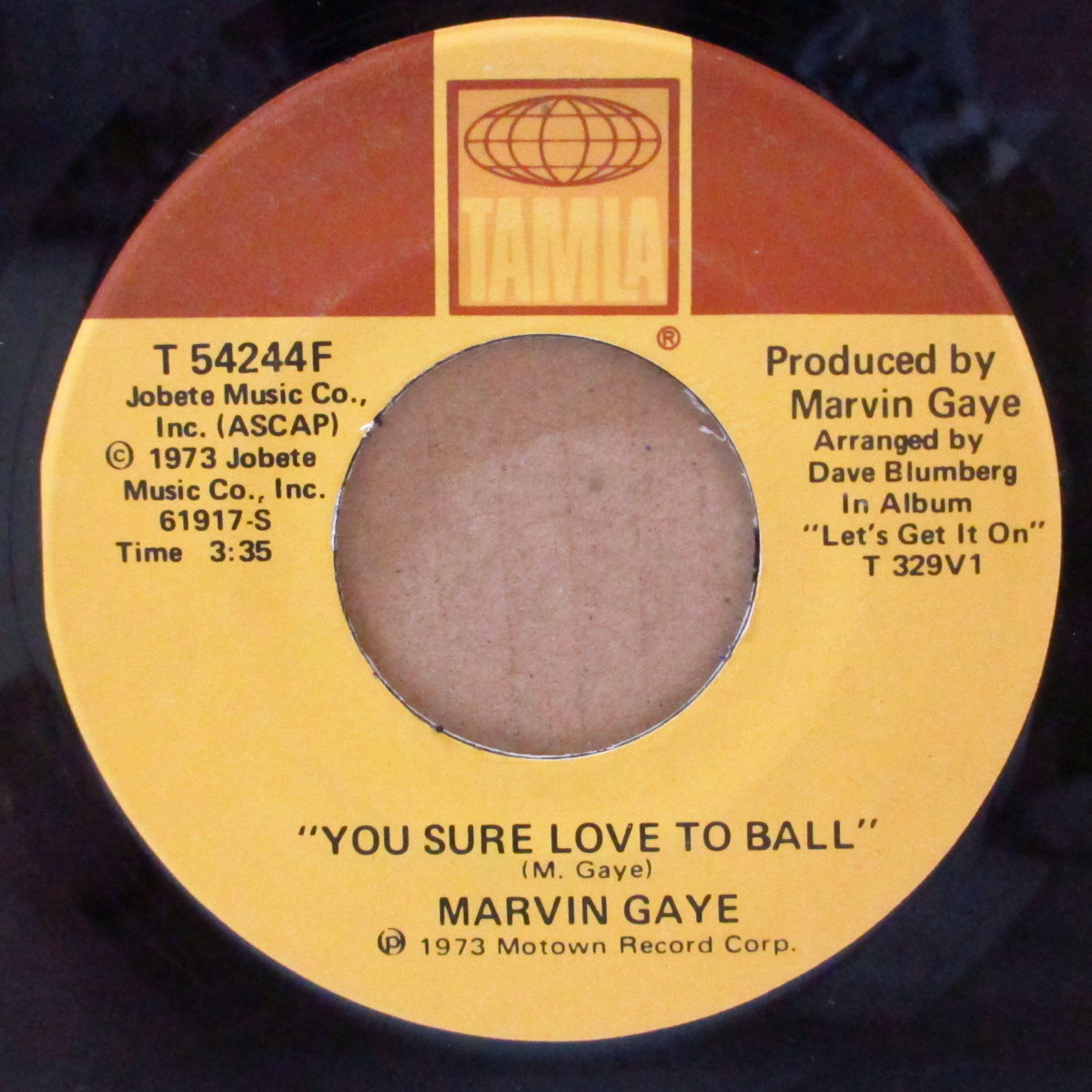 MARVIN GAYE (マーヴィン・ゲイ) - You Sure Love To Ball (US Orig7"/黒色印刷)