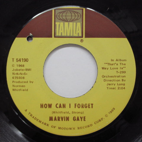 MARVIN GAYE - How Can I Forget You (Orig/茶色印刷)
