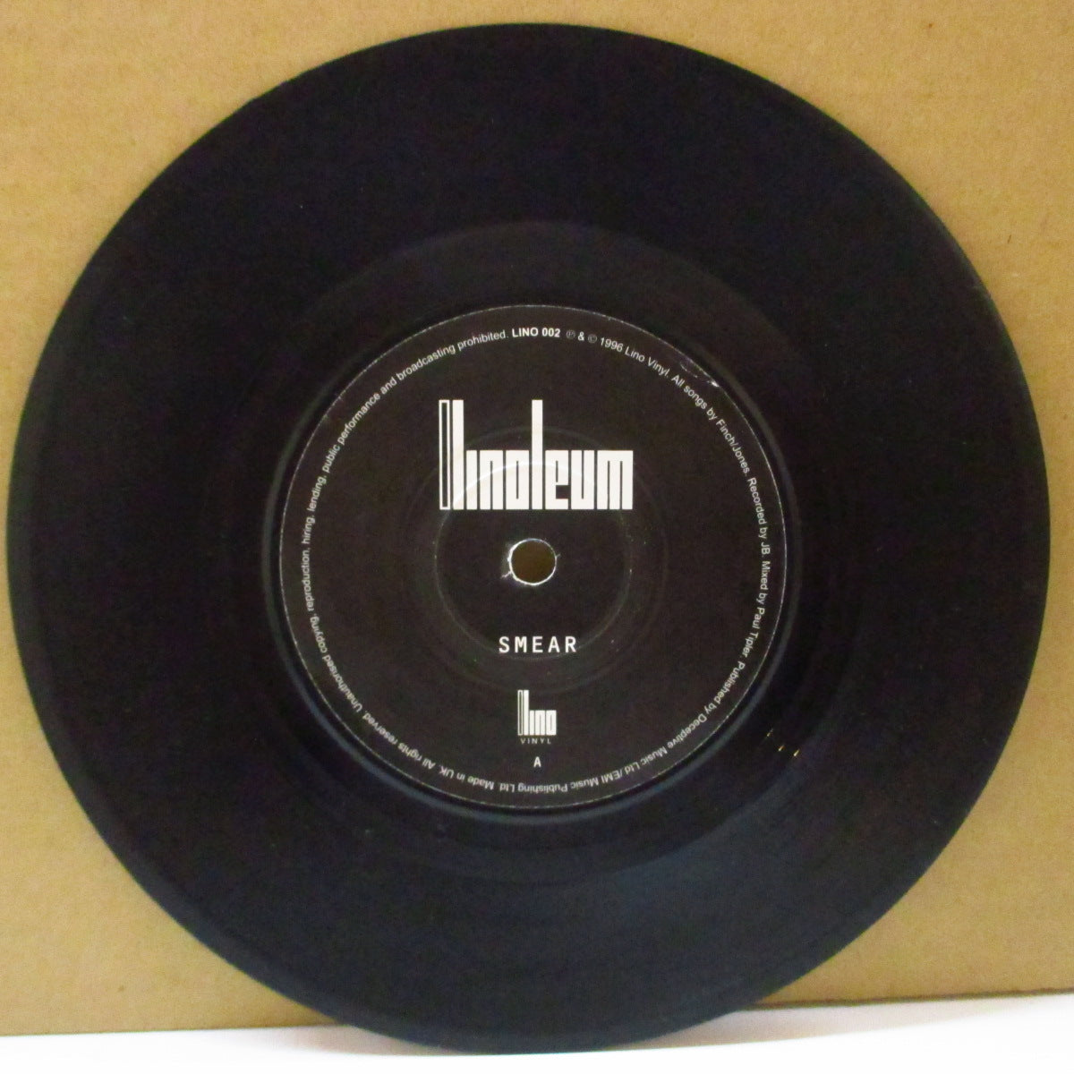 LINOLEUM (リノリウム) - Smear (UK Orig.7"/Leather PS)