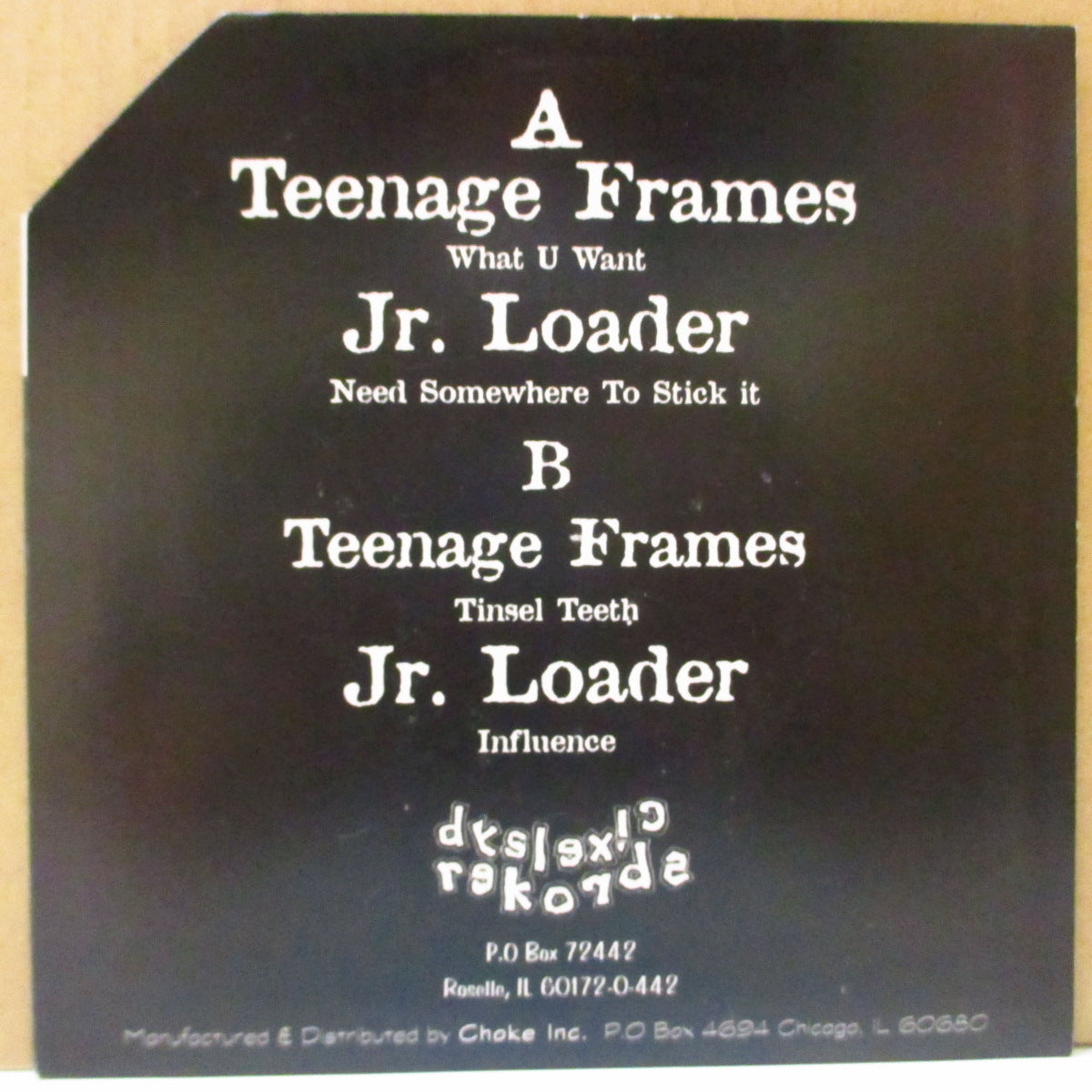 TEENAGE FRAMES / JR. LOADER (ティーンエイジ・フレームス / ジュニア・ローダー) - S.T. (US Orig.7"+Sticker)