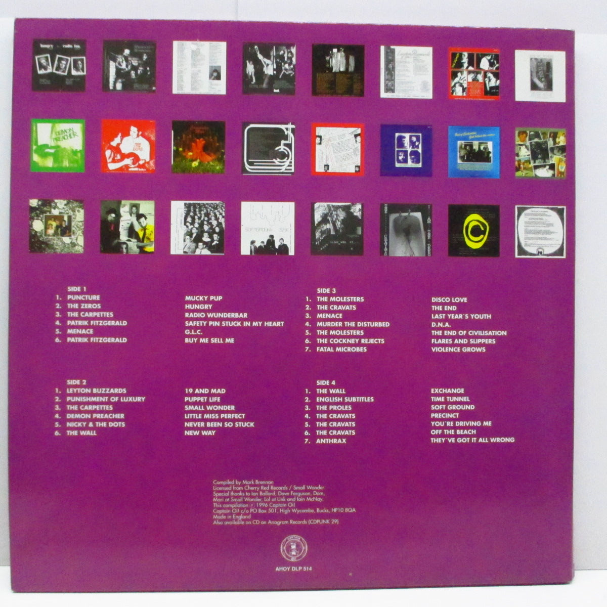 V.A. (英Small Wonderパンク・コンピ) - Small Wonder - The Punk Singles Collection (UK '96 Reissue 2xLP/GS)