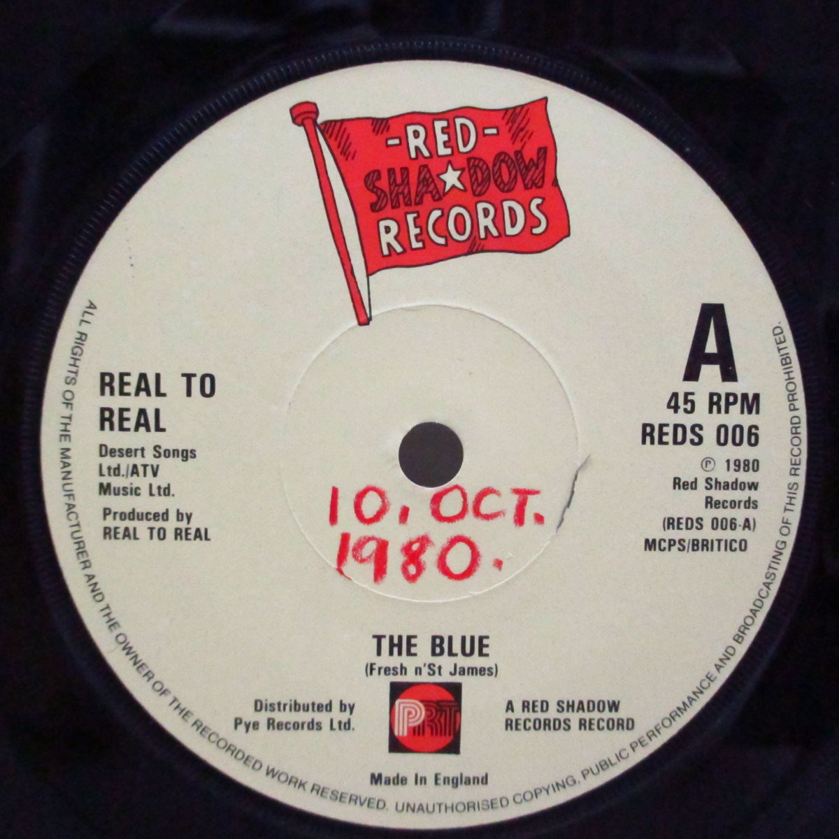 REAL TO REAL (リアル・トゥ・リアル) - The Blue / Wind Up Man (UK Orig.7")