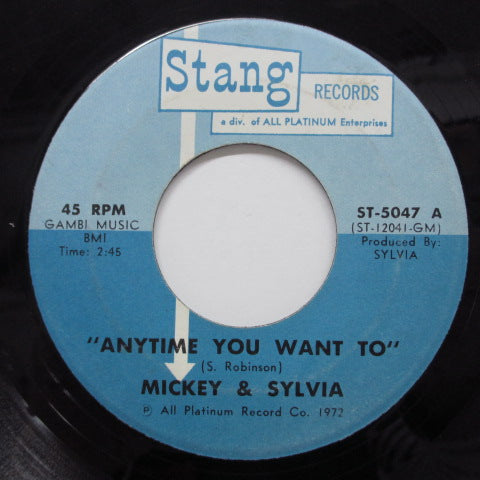 MICKEY & SYLVIA - Anytime You Want To (US Orig)