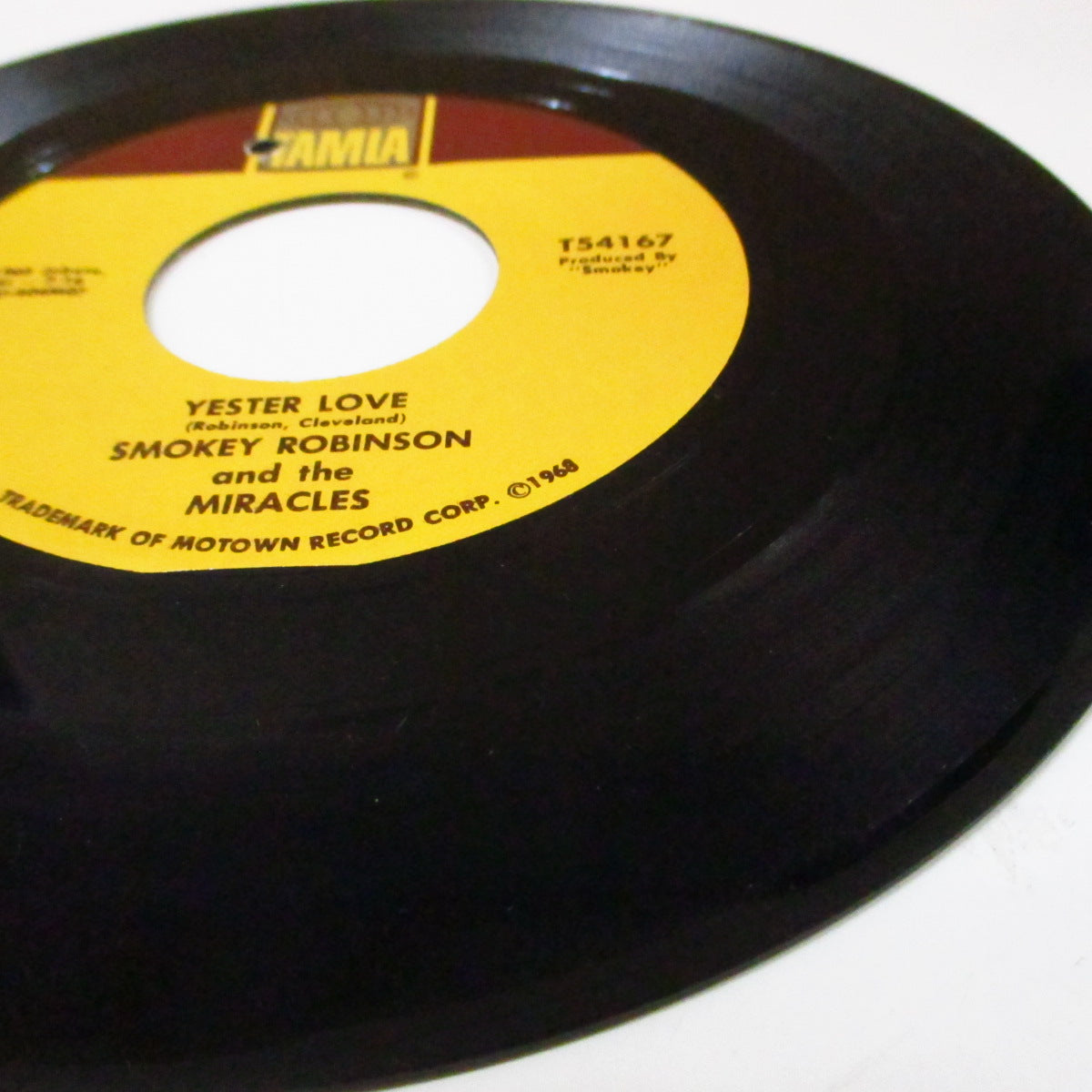 MIRACLES (SMOKEY ROBINSON & THE) (スモーキー・ロビンソン&ザ・ミラクルズ) - Yester Love (US Orig.7"/茶色印刷ラベ)