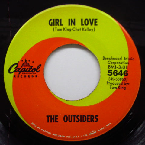 OUTSIDERS (US) (アウトサイダーズ) - Girl In Love (US Orig.7"+PS)