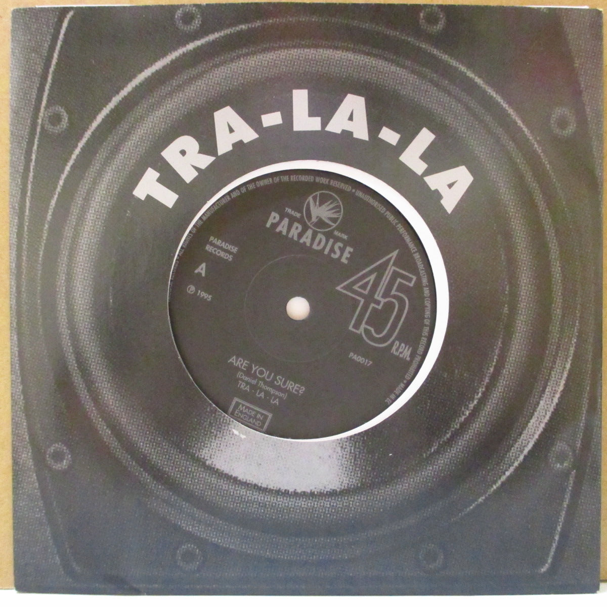 TRA-LA-LA (トラ・ラ・ラ) - Are Ypu Sure? (UK Orig.7"/Die-Cut PS)