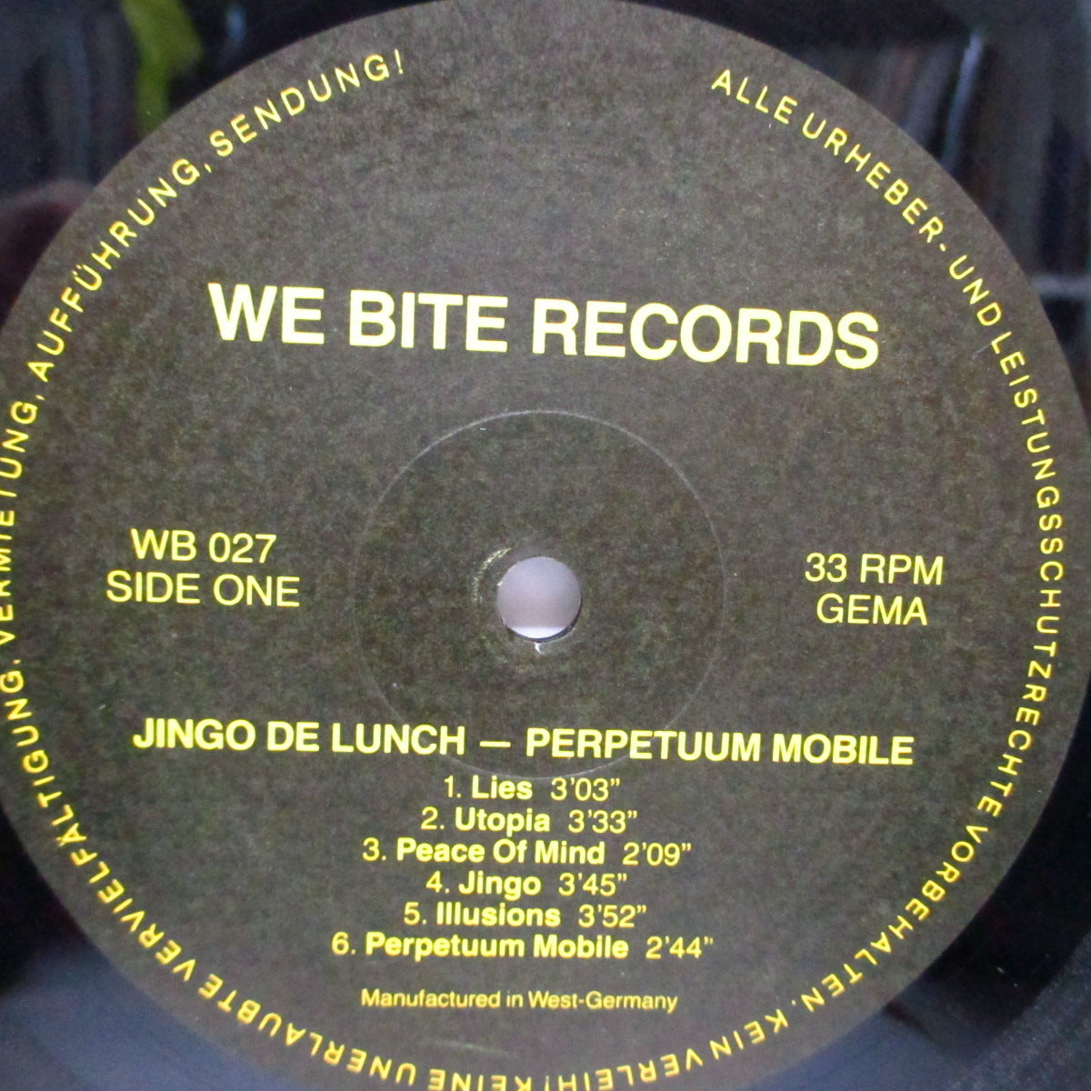 JINGO DE LUNCH (ジンゴ・デ・ランチ) - Perpetuum Mobile (German オリジナル LP+インサート)