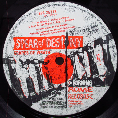 SPEAR OF DESTINY - Grapes Of Wrath (UK Orig.LP)