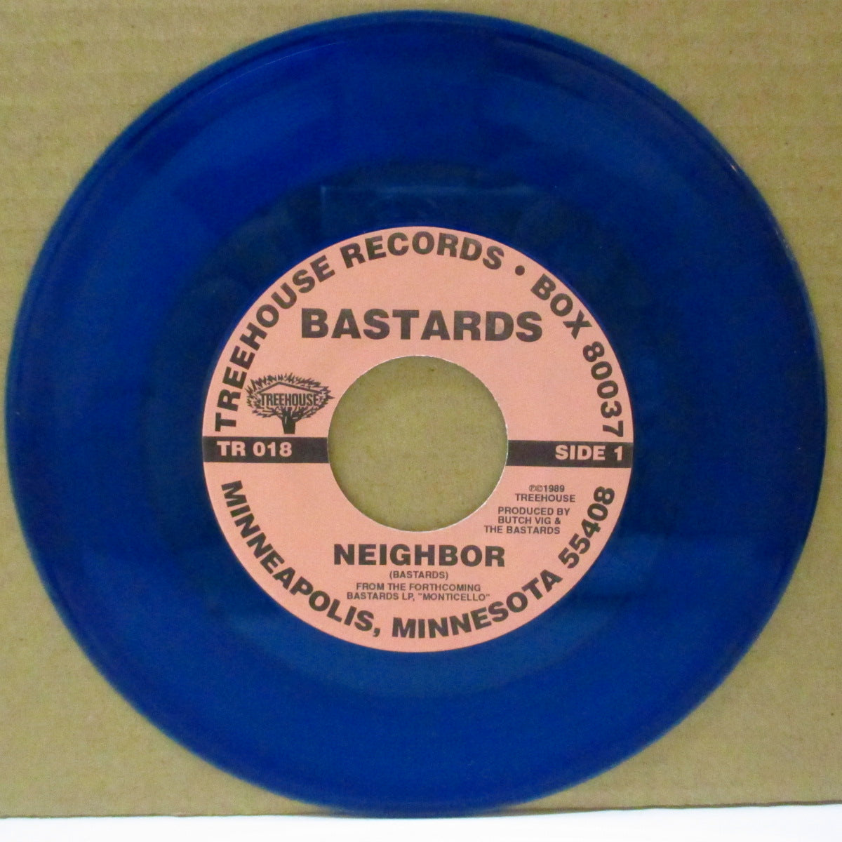 BASTARDS (バスターズ) - Neighbor (US 200 Limited Clear Blue Vinyl 7"/Blue PS)