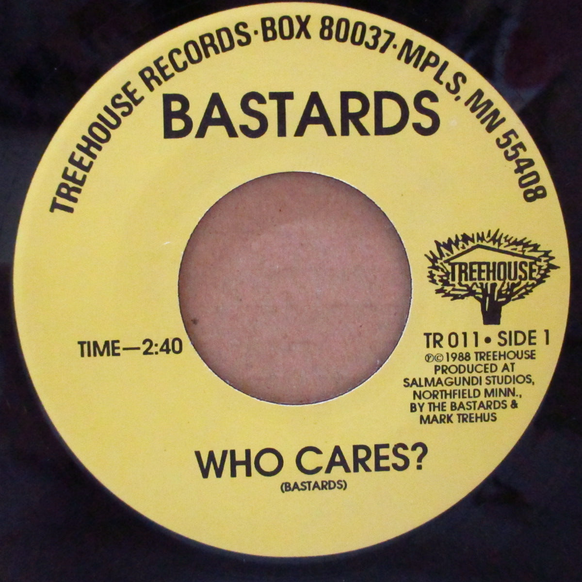 BASTARDS (バスターズ) - Who Cares? (US Orig.7"/Yellow PS)