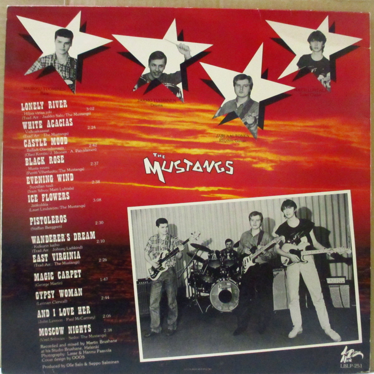 MUSTANGS, THE (ザ・ムスタングス) - S.T. (Finland オリジナル LP)