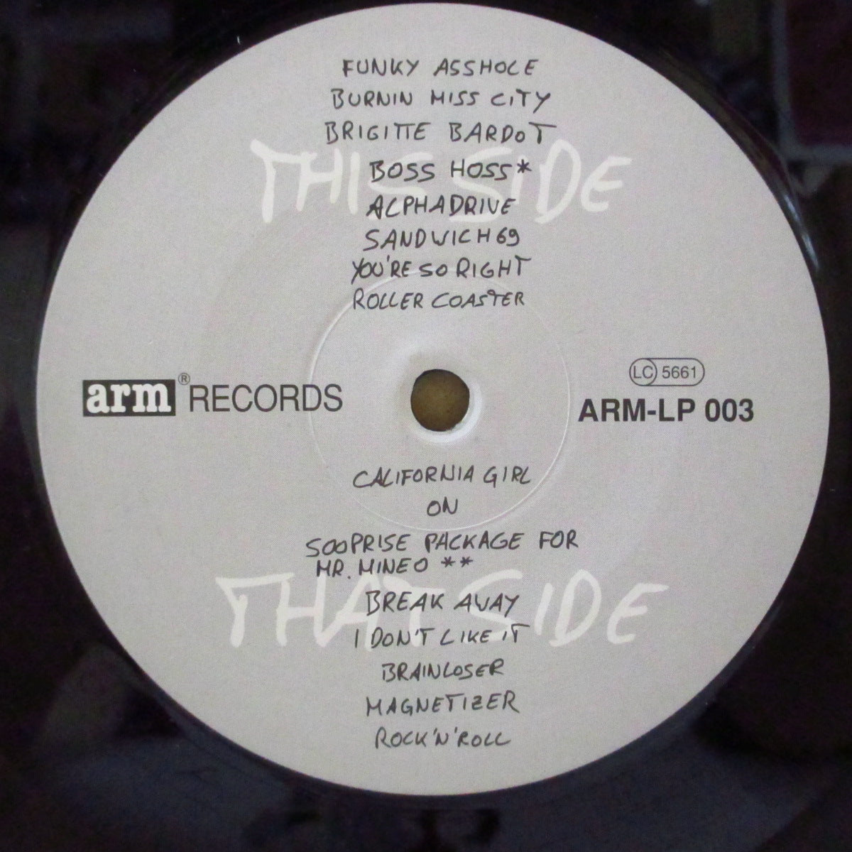 CELLOPHANE SUCKERS (セロファン・サッカーズ) - Burnin' Miss City (German オリジナル LP+インサート)