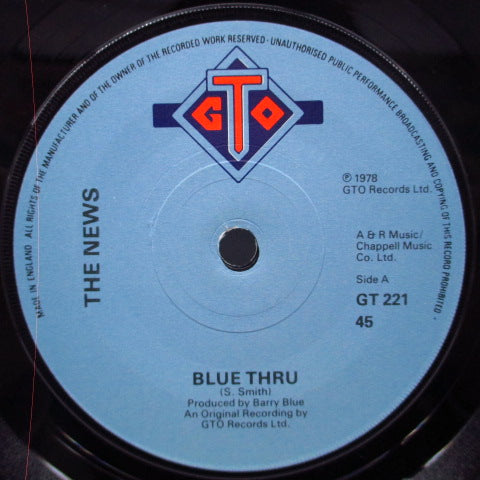 NEWS, THE (ザ・ニュース) - Blue Thru (UK Orig.7")