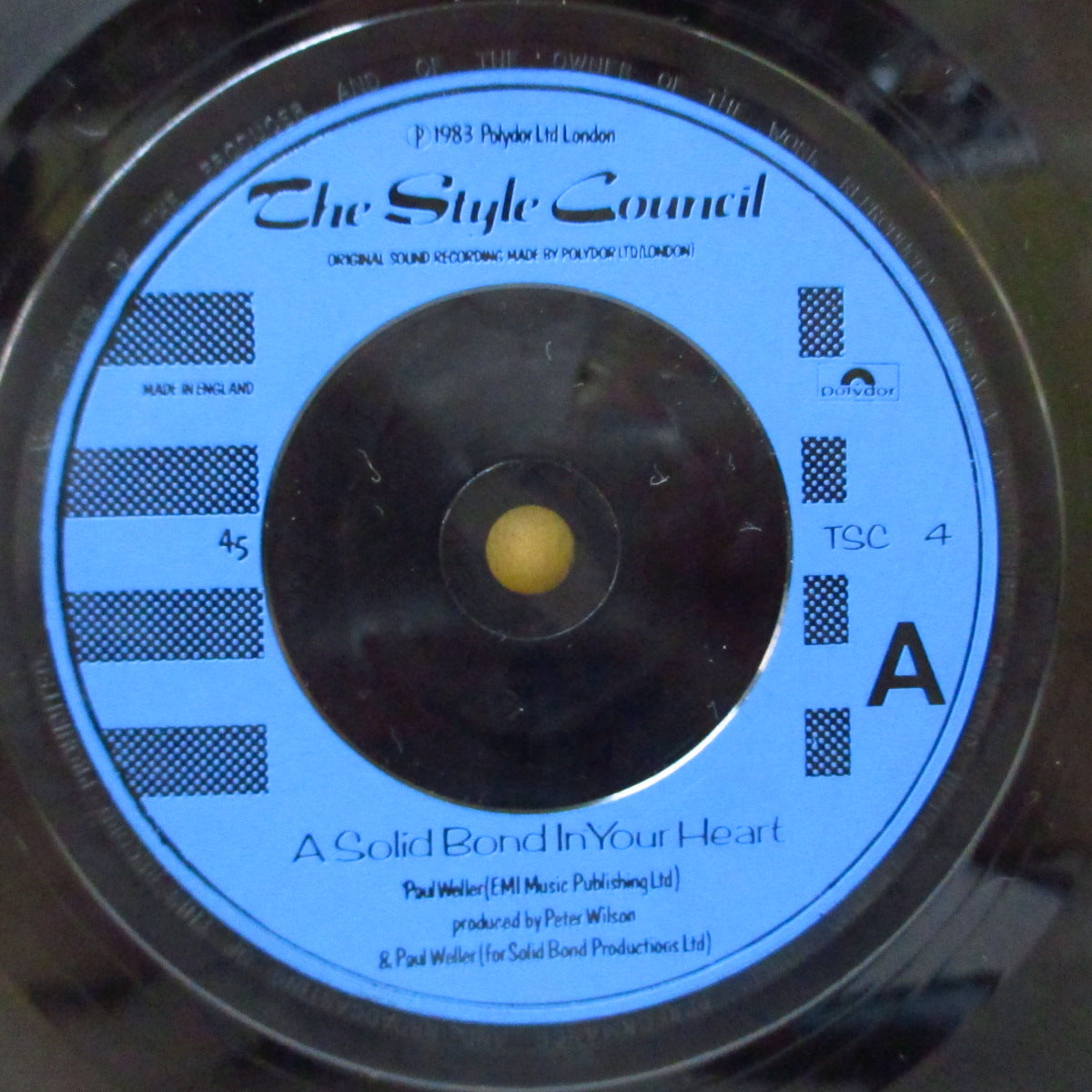 STYLE COUNCIL, THE (スタイル・カウンシル) - A Solid Bond In Your Heart +2 (UK オリジナル 7"+光沢固紙見開きジャケ)