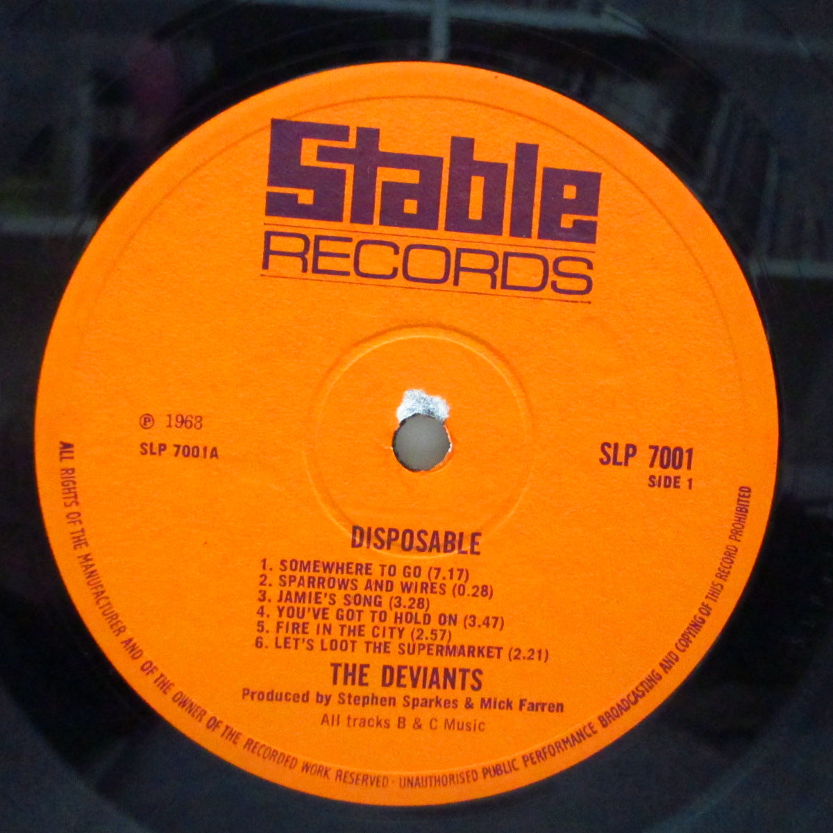 DEVIANTS (デヴィアンツ) - Disposable (UK Orig.LP/CGS)