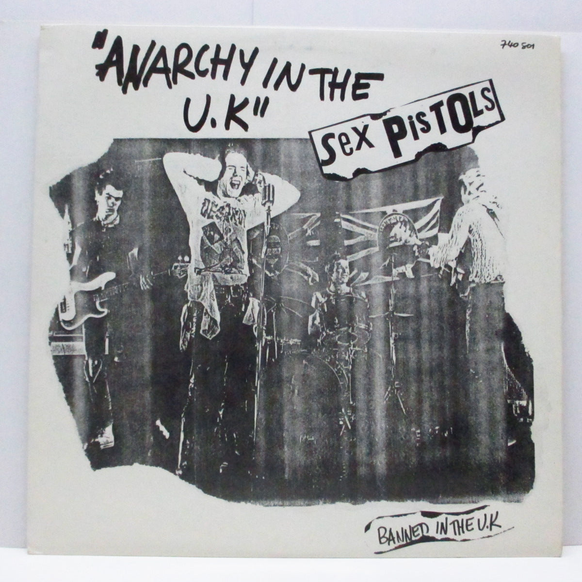 SEX PISTOLS (セックス・ピストルズ) - Anarchy In The U.K. (France オリジナル 12"/初回「G」プライスコード光沢ジャケ)
