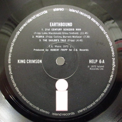 KING CRIMSON (キング・クリムゾン) - Earthbound (UK:Orig.)