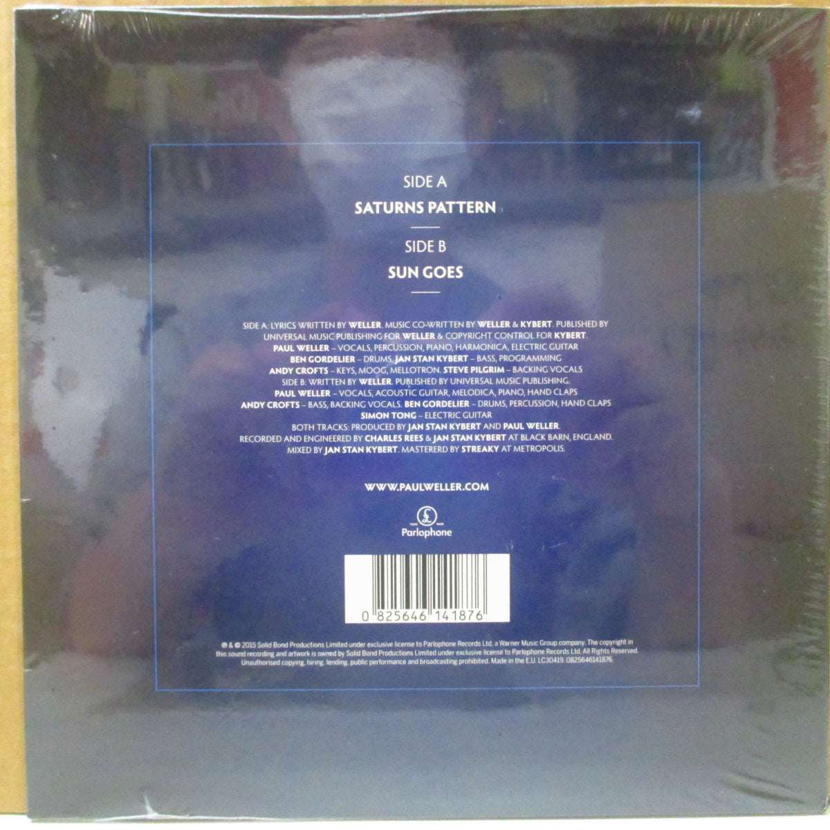 PAUL WELLER (ポール・ウェラー) - Saturns Pattern (EU オリジナル 7インチ+マット固紙ジャケ/廃盤 New)