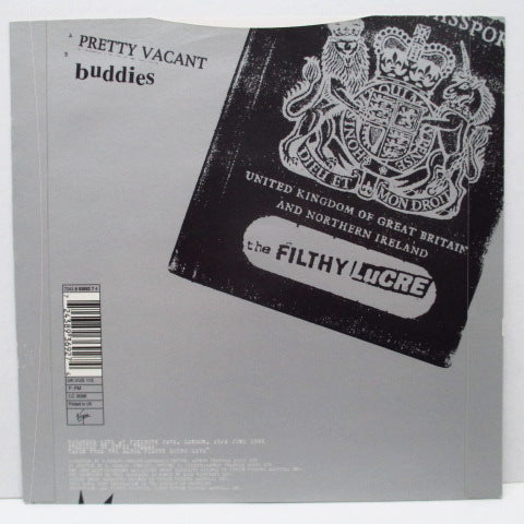 SEX PISTOLS (セックス・ピストルズ) - Pretty Vacant Live (EU '96 限定「シルバーヴァイナル」 7"+光沢固紙ジャケ)