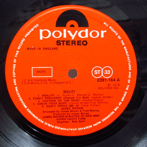 JAMES BROWN-Reality (UK Orig.LP)