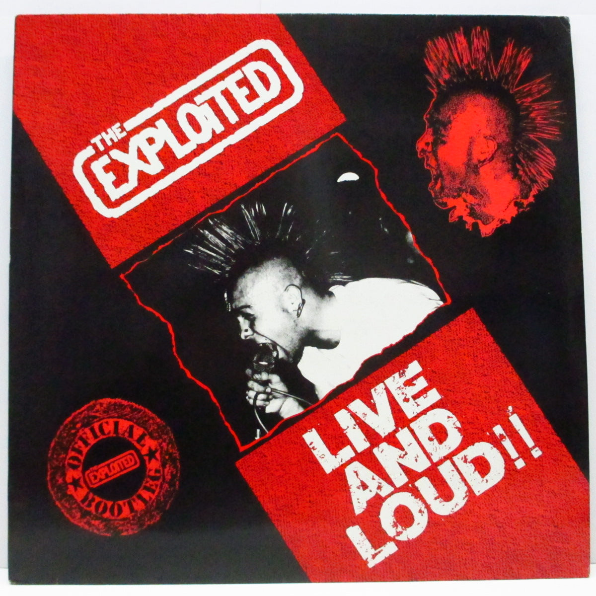 EXPLOITED, THE (ジ・エクスプロイテッド) - Live And Loud (UK オリジナル「青ラベ」LP)