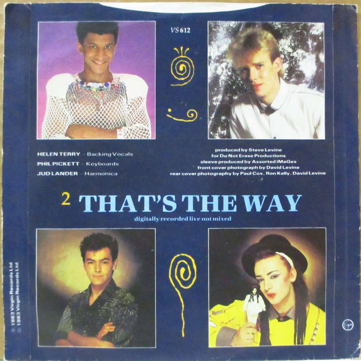 CULTURE CLUB (カルチャー・クラブ) - Karma Chameleon (UK オリジナル 7インチ+マットソフト紙ジャケ)