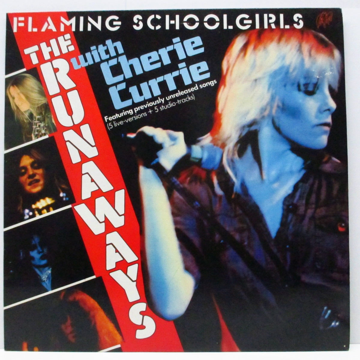 RUNAWAYS, THE With Cherie Currie (ザ・ランナウェイズ・ウィズ・シェリー・カーリー) - Flaming Schoolgirls (UK オリジナル LP)
