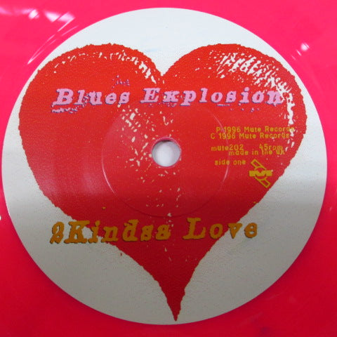 JON SPENCER BLUES EXPLOSION, THE (ジョン・スペンサー・ブルース・エクスプロージョン) - 2 Kindsa Love (UK '96 限定ピンクヴァイナル 7インチ+レアステッカー付きジャケ/New 廃盤) 残少!