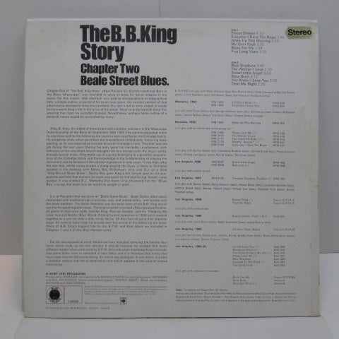 B.B.KING - The B.B. King Story Chapter Two Beale Street Blues (UK Orig.Stereo LP/CS)