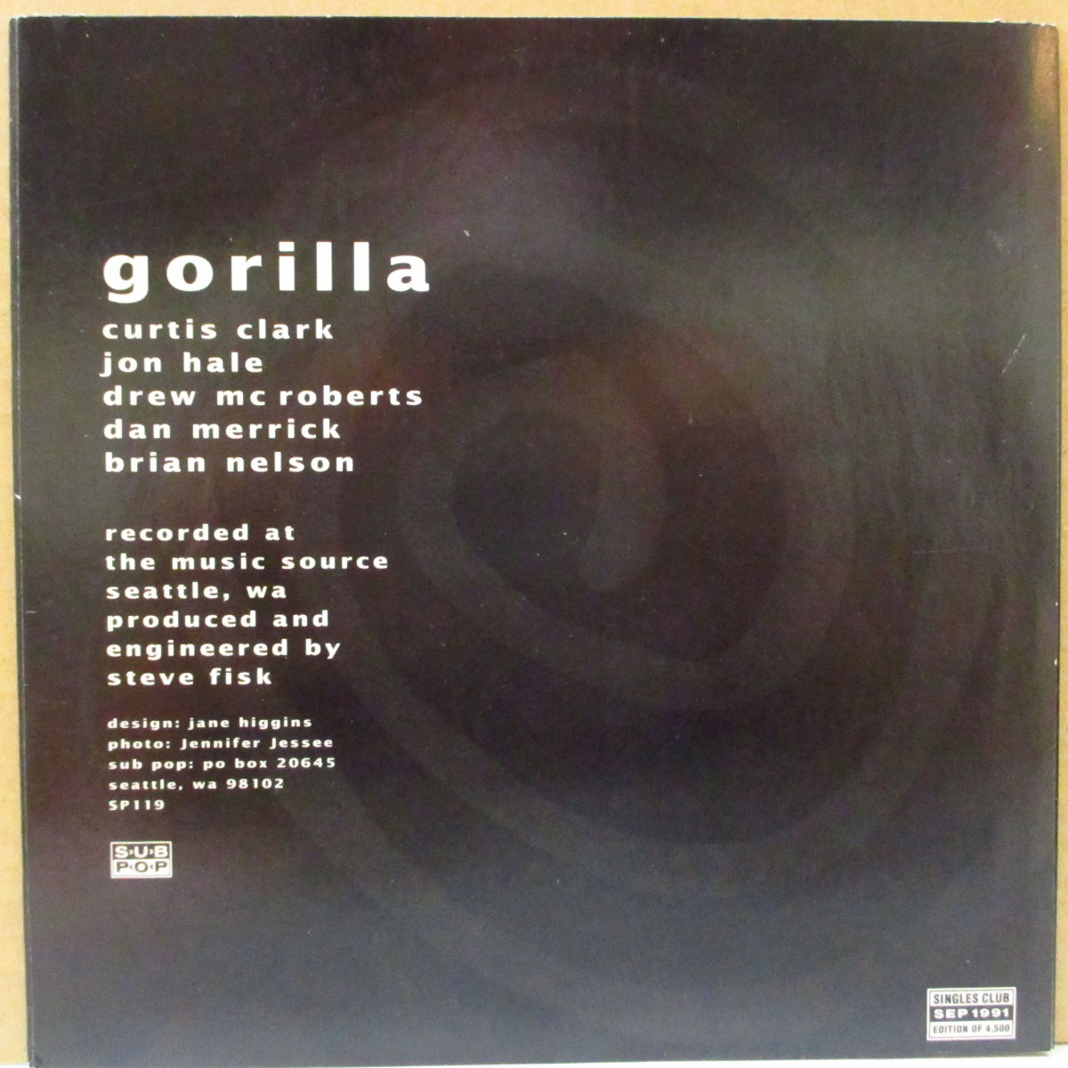 GORILLA (ゴリラ) - Detox Man (US 4,500 Ltd.Grey Vinyl 7")