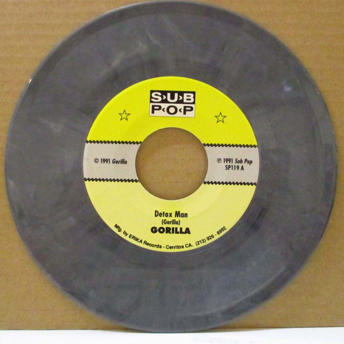 GORILLA (ゴリラ) - Detox Man (US 4,500 Ltd.Grey Vinyl 7")