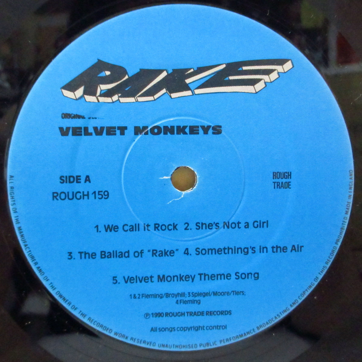 VELVET MONKEYS (ヴェルヴェット・モンキーズ) - Rake (UK オリジナル LP)