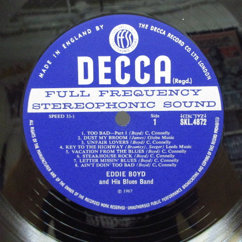 EDDIE BOYD & HIS BLUES BAND FEATURING PETER GREEN - Eddie Boyd And His Blues Band (UK Orig.Stereo LP/CS)