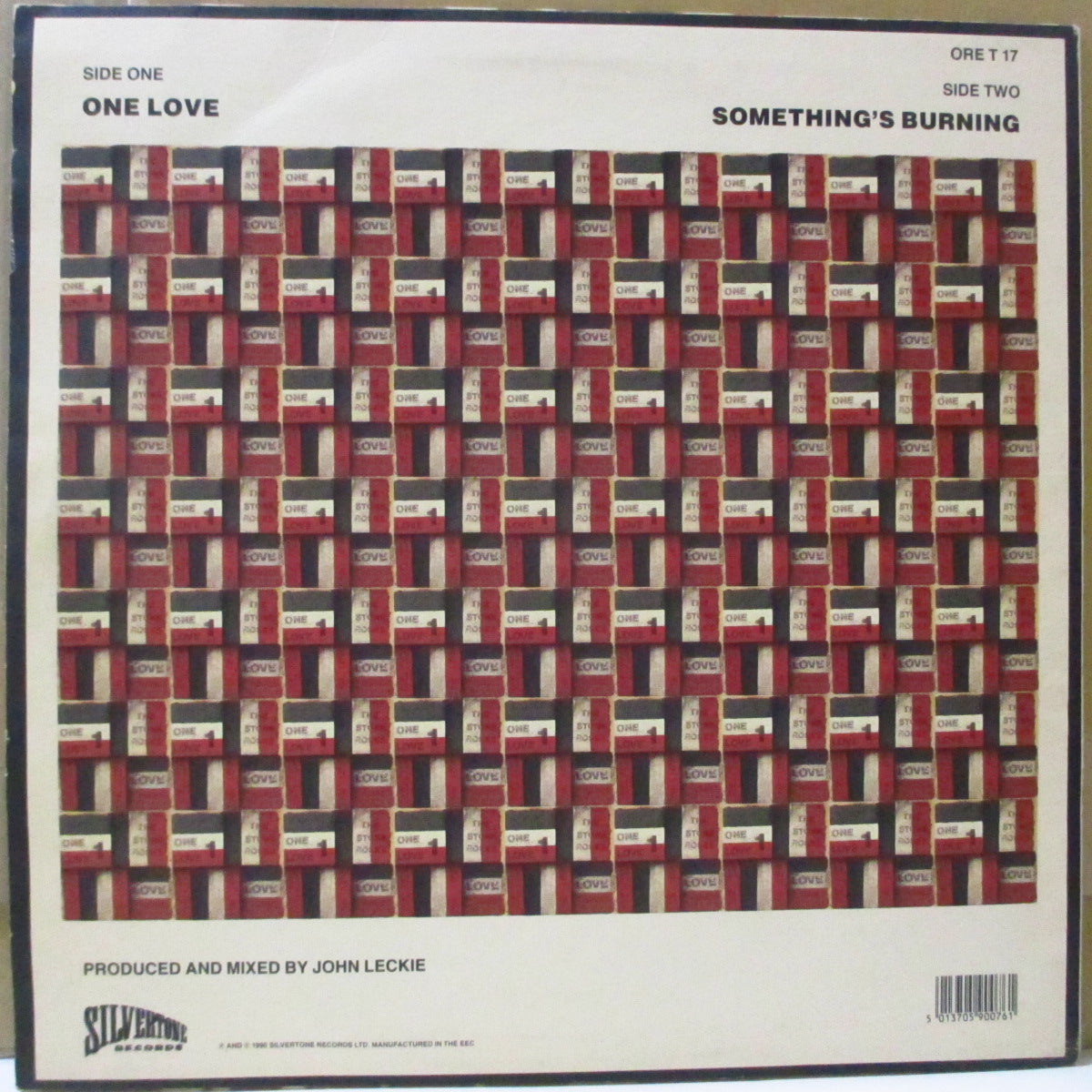 STONE ROSES, THE (ザ・ストーン・ローゼズ) - One Love (UK 限定 12インチ+カラープリント/レアステッカー付きジャケ/ORE T 17)