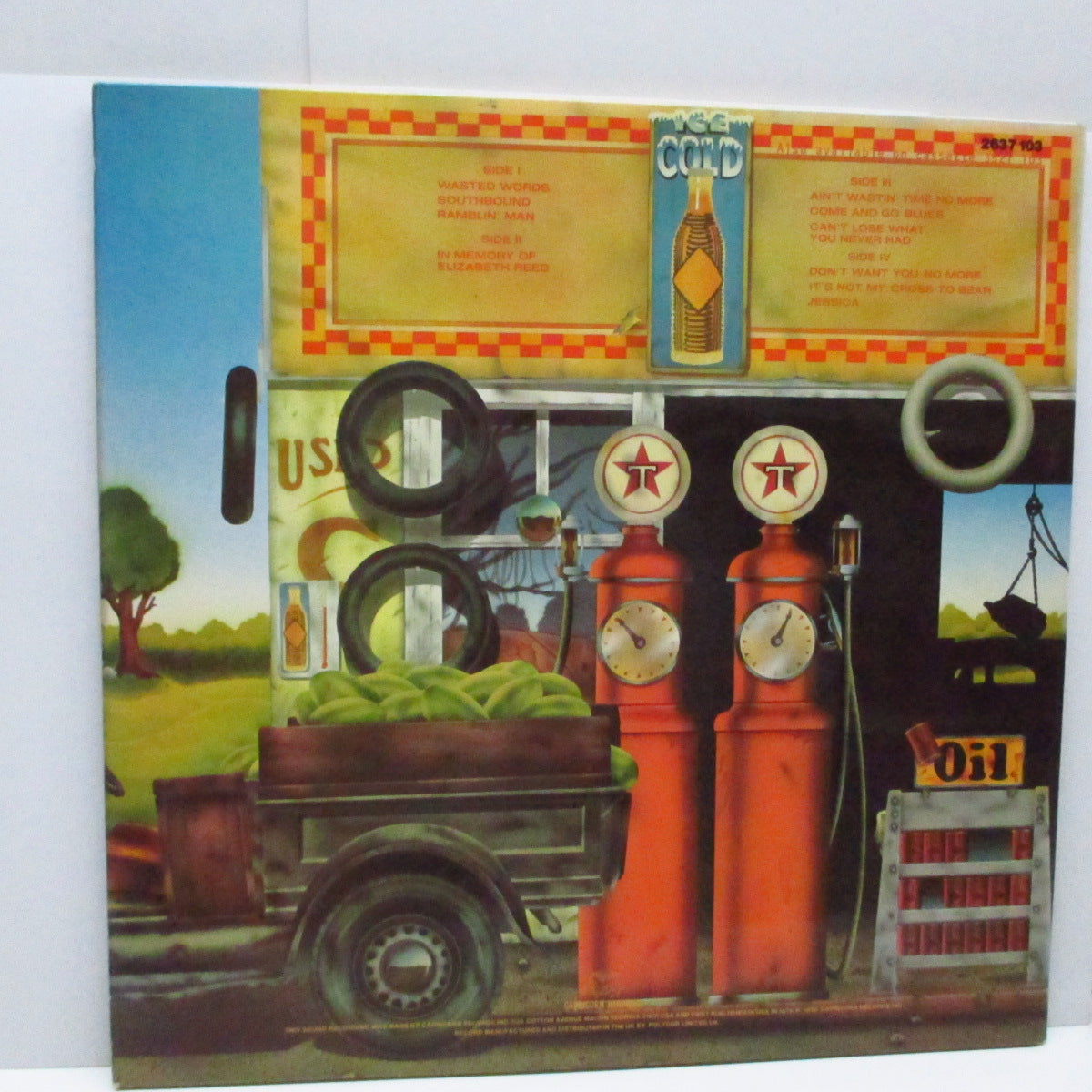 ALLMAN BROTHERS BAND (オールマン・ブラザーズ・バンド) - Wipe The Windows, Check The Oil, Dollar Gas (UK Orig.2xLP/Stickered CGS)