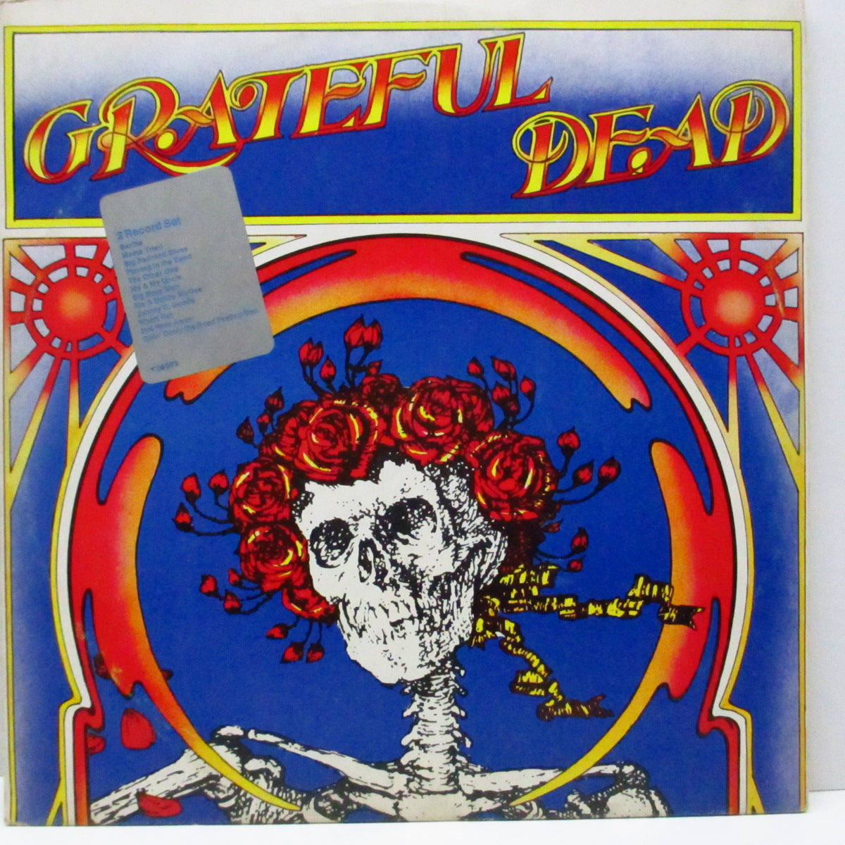 GRATEFUL DEAD (グレイトフル・デッド) - Grateful Dead [Skull & Roses] (UK  オリジナル「緑ラベ」2xLP #1/「曲目ステッカー付」見開ジャケ)