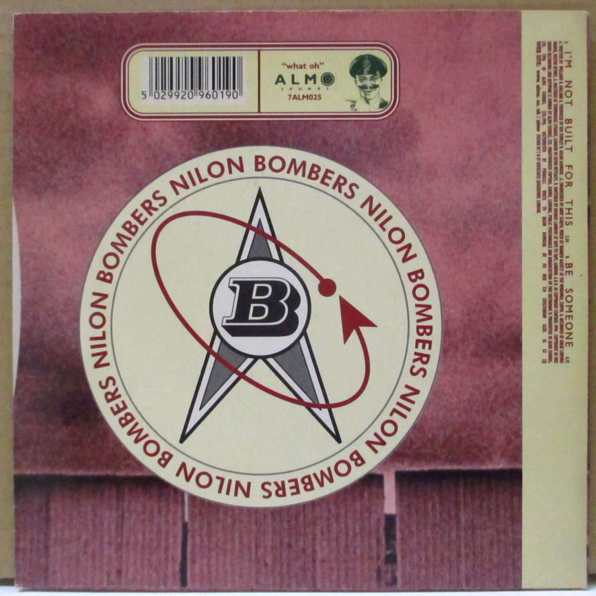 NILON BOMBERS (ナイロン・ボンバーズ) - I'm Not Built For This (UK Limited Purple Vinyl 7"/Stickered PS)