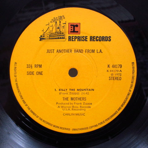 FRANK ZAPPA (MOTHERS OF INVENTION) (フランク・ザッパ / マザーズ・オブ・インヴェンション ) - Just Another Band From L.A. (UK Orig.)